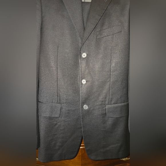 Perry Ellis Black 2 Piece Suit 38R - Picture 5 of 8